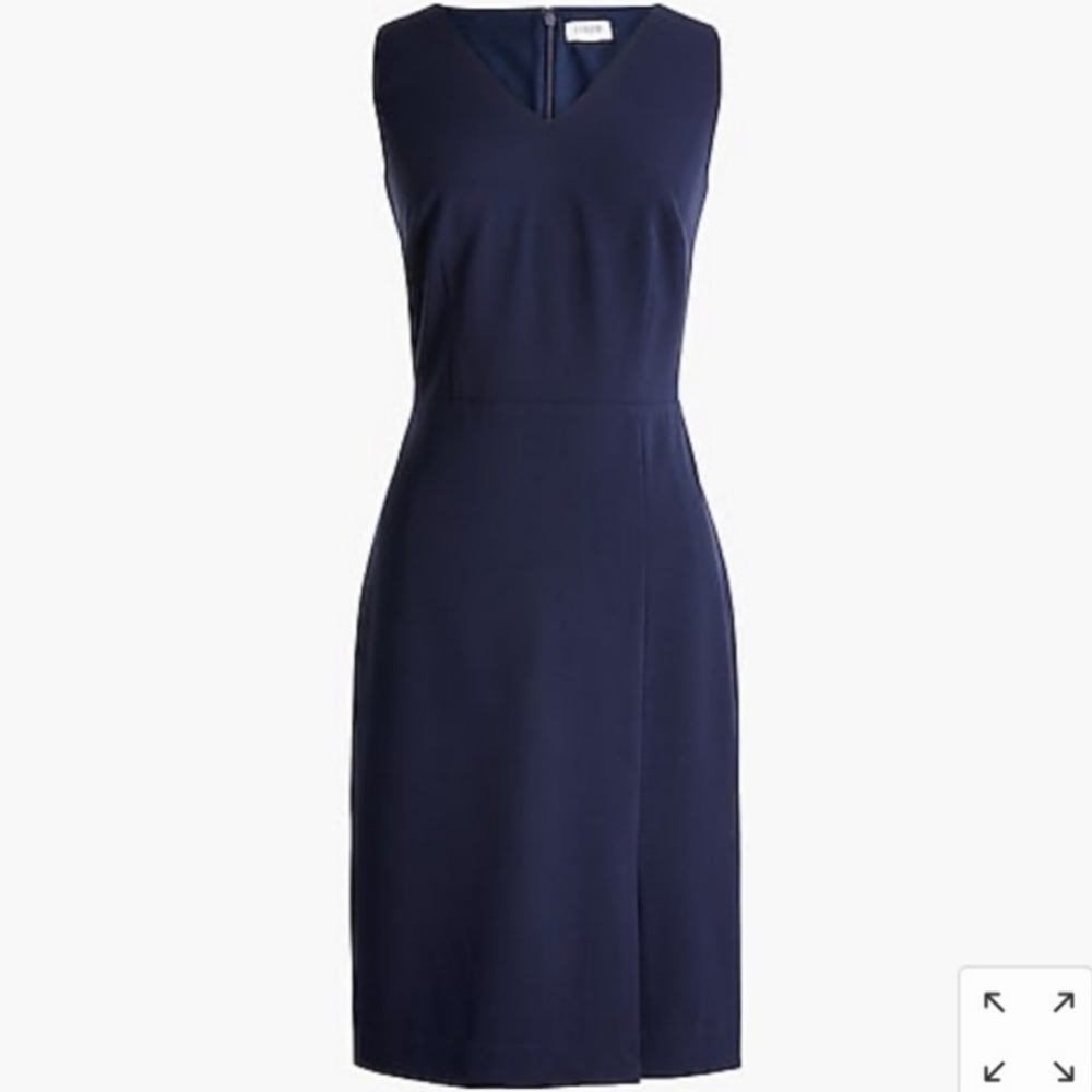 J. Crew V-neck suiting dress- NWT